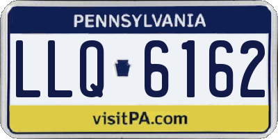 PA license plate LLQ6162