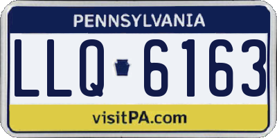 PA license plate LLQ6163