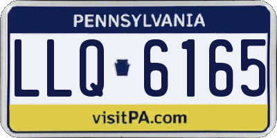 PA license plate LLQ6165