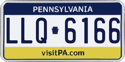 PA license plate LLQ6166