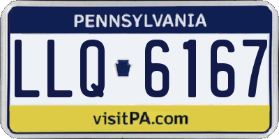 PA license plate LLQ6167