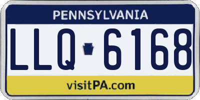 PA license plate LLQ6168