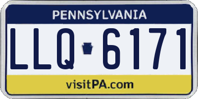 PA license plate LLQ6171