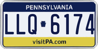 PA license plate LLQ6174