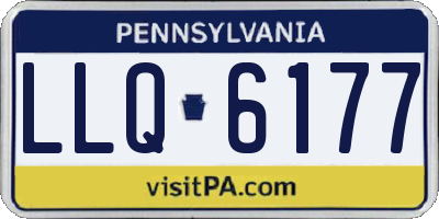 PA license plate LLQ6177