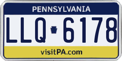 PA license plate LLQ6178