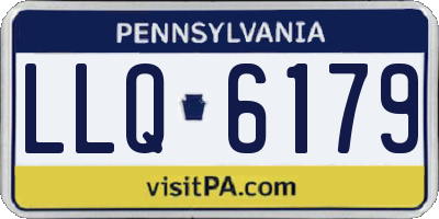 PA license plate LLQ6179