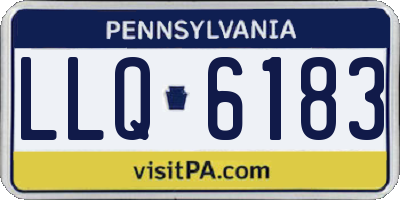PA license plate LLQ6183