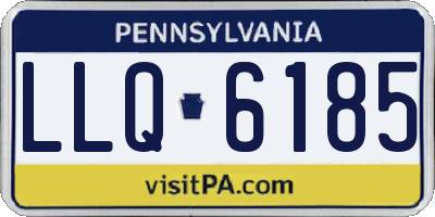 PA license plate LLQ6185