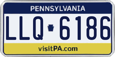 PA license plate LLQ6186