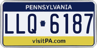 PA license plate LLQ6187
