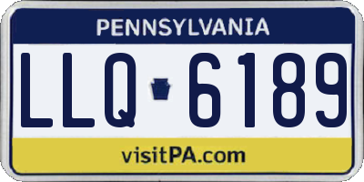 PA license plate LLQ6189