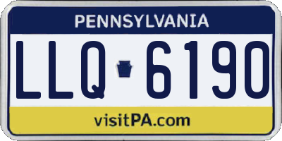 PA license plate LLQ6190
