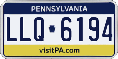PA license plate LLQ6194