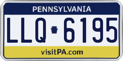 PA license plate LLQ6195