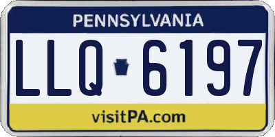 PA license plate LLQ6197