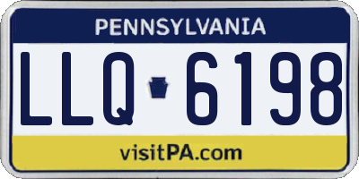PA license plate LLQ6198