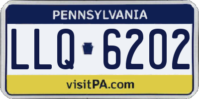 PA license plate LLQ6202