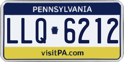 PA license plate LLQ6212