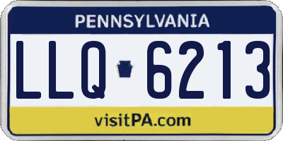 PA license plate LLQ6213
