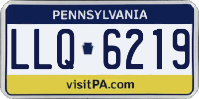 PA license plate LLQ6219