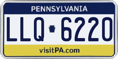 PA license plate LLQ6220