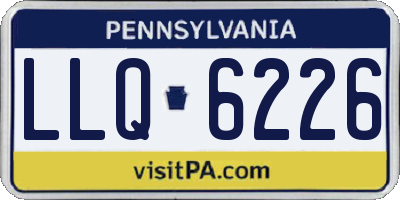 PA license plate LLQ6226