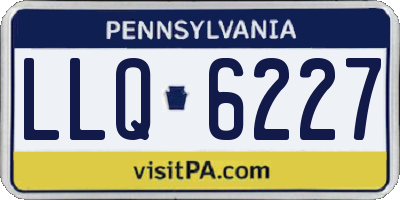 PA license plate LLQ6227