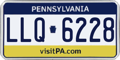 PA license plate LLQ6228