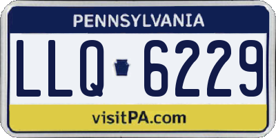 PA license plate LLQ6229