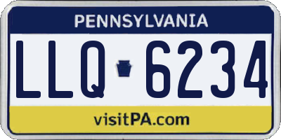 PA license plate LLQ6234