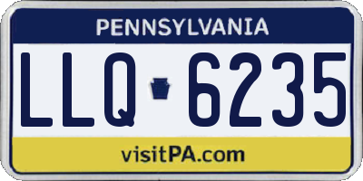 PA license plate LLQ6235