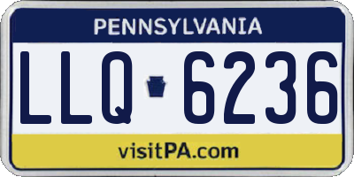 PA license plate LLQ6236