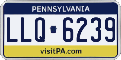 PA license plate LLQ6239