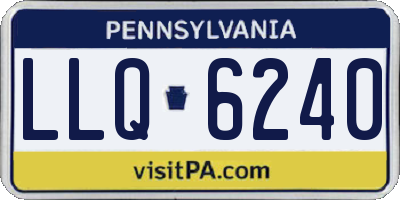 PA license plate LLQ6240
