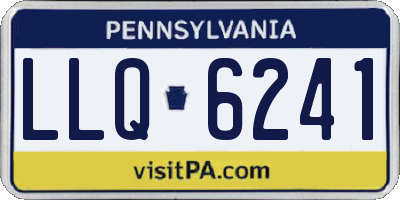 PA license plate LLQ6241