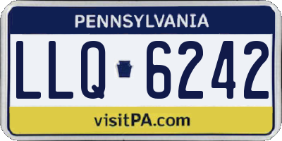 PA license plate LLQ6242