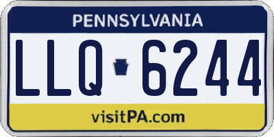 PA license plate LLQ6244