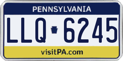 PA license plate LLQ6245