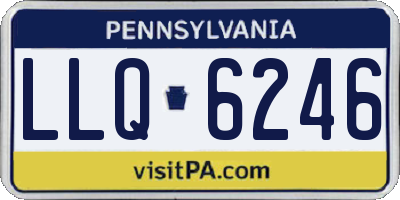 PA license plate LLQ6246