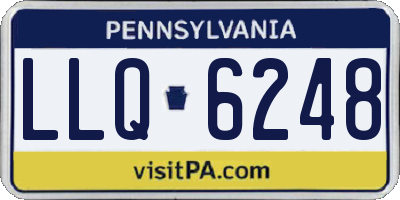 PA license plate LLQ6248