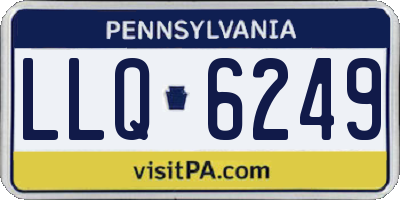 PA license plate LLQ6249