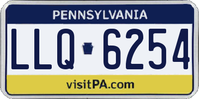 PA license plate LLQ6254