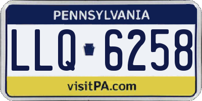 PA license plate LLQ6258