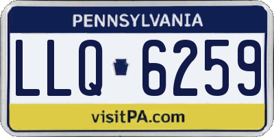 PA license plate LLQ6259