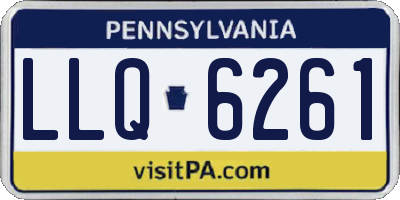 PA license plate LLQ6261