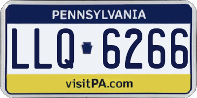 PA license plate LLQ6266
