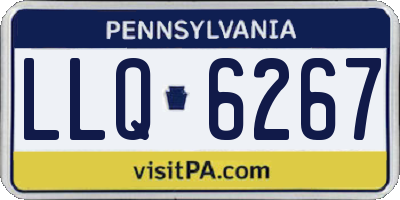 PA license plate LLQ6267