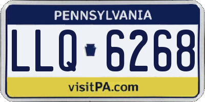PA license plate LLQ6268