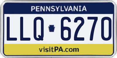 PA license plate LLQ6270